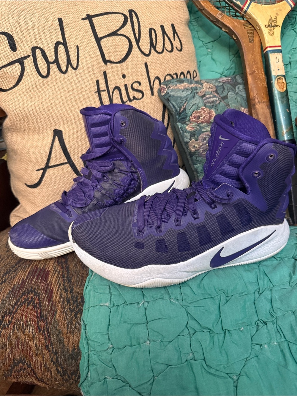 Nike Hyperdunk 2016 TB "Court Purple" high-top basketball shoes